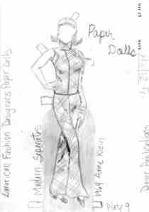 2-3-12 Paper Dolls - 1964 Anne Klein